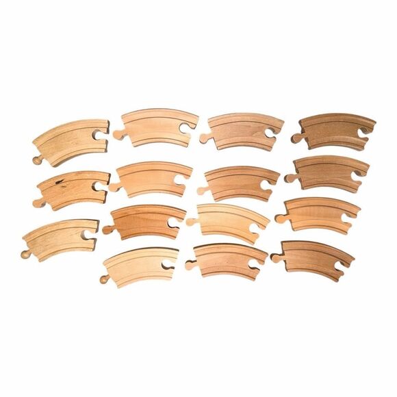 Other - Thomas & Friends Wooden Railway 3.5" Short Curved Train Track Accessory 15 Pcs